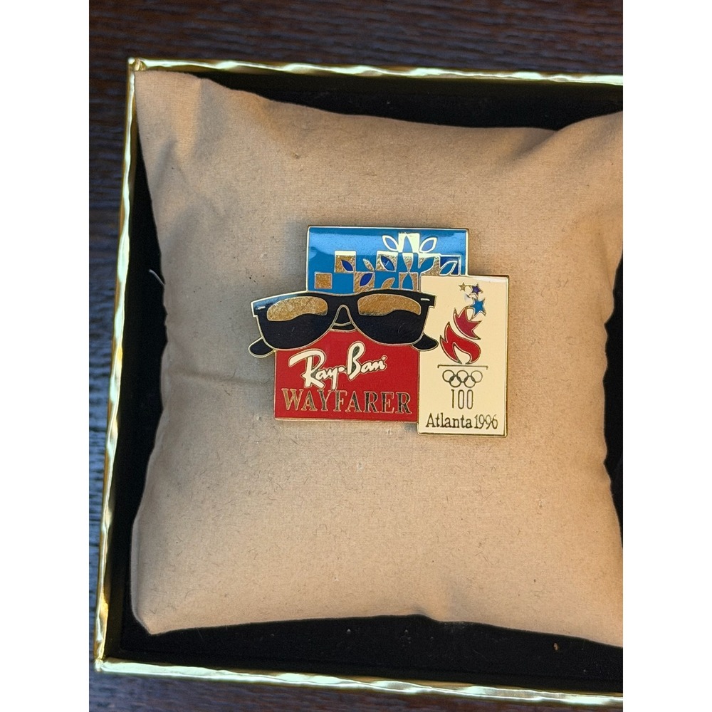 Vintage Ray-Ban Wayfarer Atlanta 1996 Olympic Games Centennial Enamel Pin